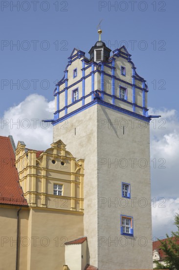 Blue Tower of the Renaissance Castle, Bernburg, Saxony-Anhalt, Germany
