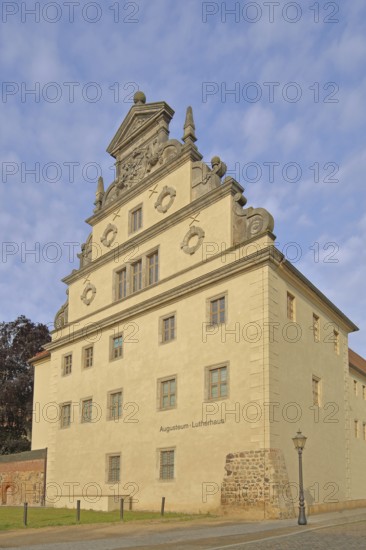 UNESCO Luther House, home of Martin Luther built in 1503, Augusteum, Luther city Wittenberg, Fläming, Saxony-Anhalt, Germany