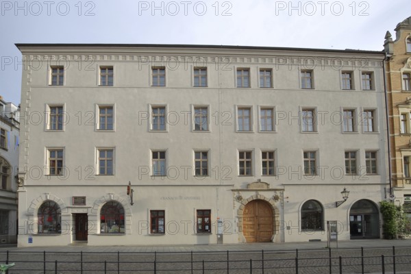 Cranach pharmacy, Cranach-Höfe, Cranach-Hof, historic building, Luther city Wittenberg, Fläming, Saxony-Anhalt, Germany