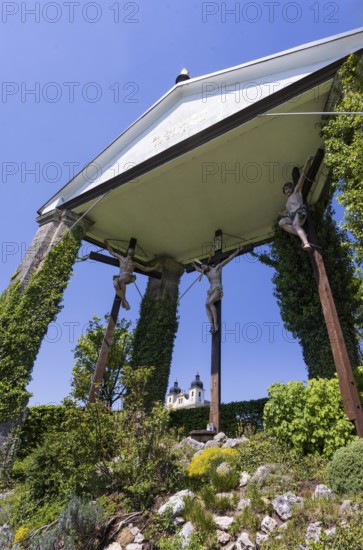 Way of the Cross to the Maria Plain pilgrimage church, baroque church, Bergheim near Salzburg, Flachgau, Salzburger Land, Austria