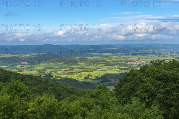 GEO nature park Park Frau Holle Land am Meissner, low mountain range, legendary figure, home of the fairy tale, district of Kassel, Fulda Werra Bergland, Germany