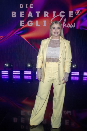 Beatrice Egli at the recording of the SWR entertainment show 'The Beatrice Egli Show' at Studio H in Berlin-Adlershof. Berlin, 08.04.2025 at the Beatrice Egli Show in Studio Berlin Adlershof on 08.04.2025. The show will be broadcast on Easter Saturday, 19 April 2025, 8:15 pm, on the German TV channel Ersten
