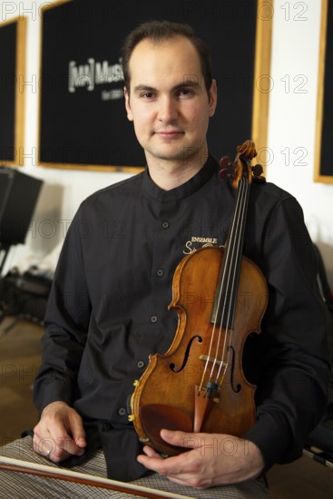 Sebestyen Sztathatosz (violinist), Ensemble SineQuaNon Berlin, Rehearsal for the concert on 15 June 2025 at concert hall Am Gendarmenmarkt, Music Academy, Berlin, 13 June 2025
