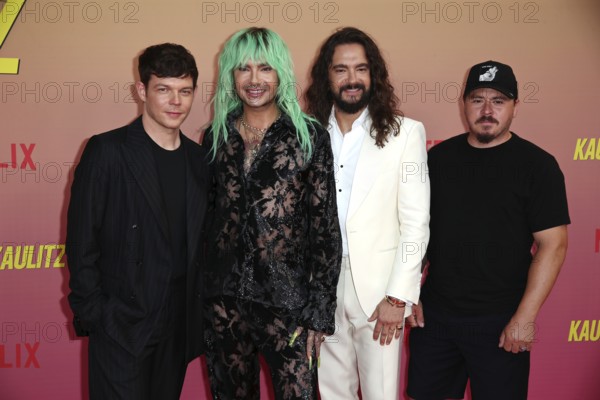 Band Tokio Hotel: Georg Listing, Bill Kaulitz, Tom Kaulitz and Gustav shepherd - Special Screening Netflix Series Kaulitz & Kaulitz Season 2, Delphi Filmpalast, Berlin, 12.6.25