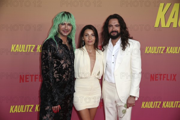Bill Kaulitz, Sara Alviti and Tom Kaulitz - Special Screening Netflix Series Kaulitz & Kaulitz Season 2, Delphi Filmpalast, Berlin, 12.6.25