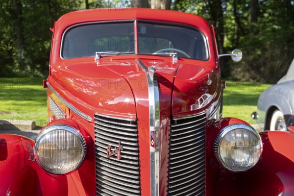Grosse Pointe Shores, Michigan - The 1937 Buick Century 66S Sports Coupe was on display for the media preview of the annual Eyes on Design auto show
