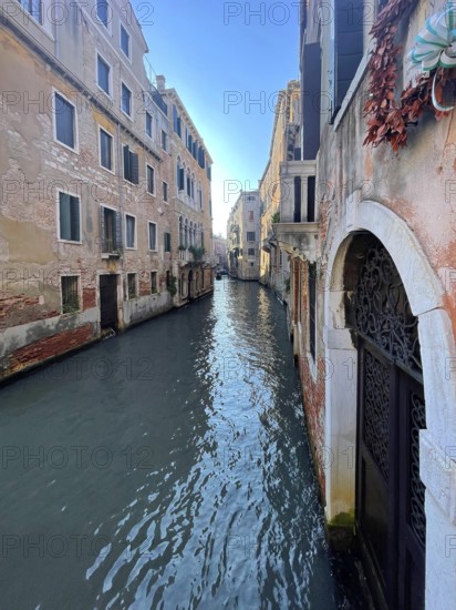 Canal in Venice, lagoon city of Venice, Veneto, Italy