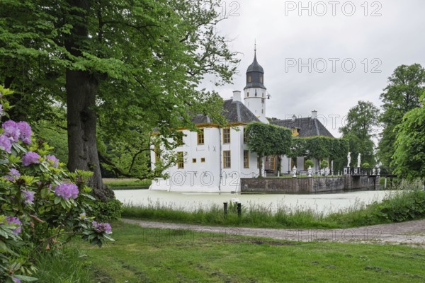 Fraeylemaborg Castle is located on a country estate in Slochteren, province of Groningen, Netherlands