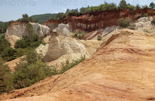 Ochre quarry near Roussillion Provence France