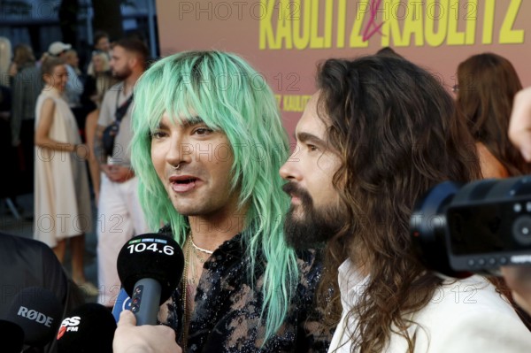 Bill Kaulitz and Tom Kaulitz at the special screening of Kaulitz & Kaulitz S2 at the Delphi Filmpalast in Berlin on 12 June 2025