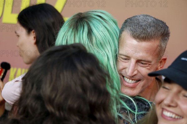 Bill Kaulitz and Benjamin Stuckrad-Barre at the special screening of Kaulitz & Kaulitz S2 at the Delphi Filmpalast in Berlin on 12 June 2025