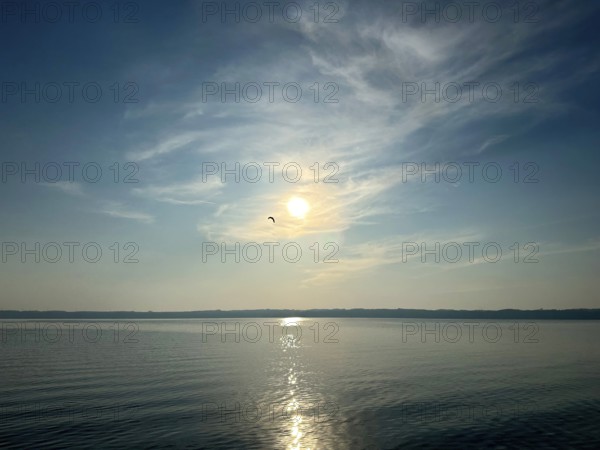 Evening atmosphere, Lake Starnberg, Bavaria, Germany
