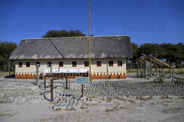 South Camp Elephant Safe Sanitary Facilities, Campground, Nxai-Pan National Park, near Gweta, Central District, Botswana