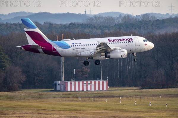 Eurowings Airbus A319-132 landing at Cologne/Bonn Airport, CGN