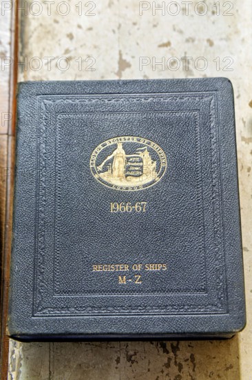 Historic book volume of Lloyd's Register insurance register of ships letters M to Z, 1966-1967, UK