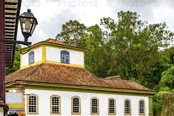 Streets and buildings in the historic city of Ouro Preto in Minas Gerais, Ouro Preto, Minas Gerais, Brazil