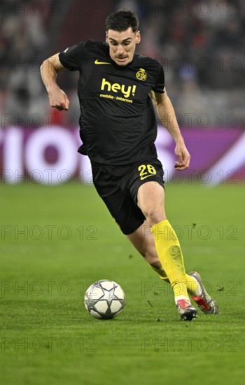 Ross Sykes R. Union Saint-Gilloise USG (26) Action on the ball Football UEFA Champions League, CL, Allianz Arena, Munich, Bavaria, Germany