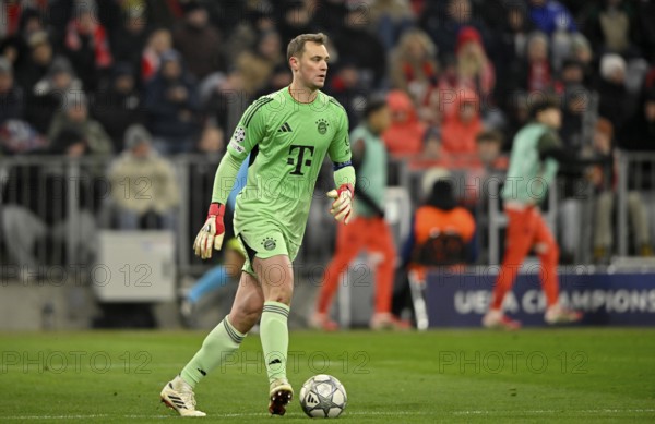 Goalkeeper Manuel Neuer FC Bayern Munich FCB (01) Football UEFA Champions League, CL, Allianz Arena, Munich, Bayern, Germany