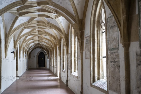 Cloister, Blaubeuren Abbey, Swabian Jura, Baden-Württemberg, Germany
