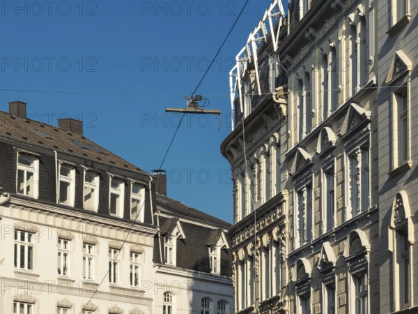 Residential district with residential buildings from the Gründerzeit period in Wuppertal, Germany