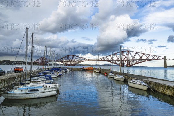 Forth Bridge, Queensferry Crossing, Forth Estuary, Scotland, UK