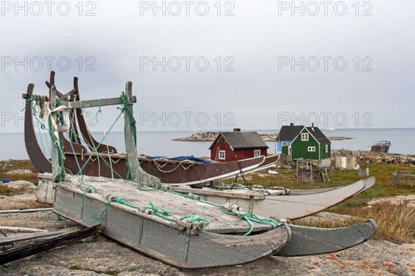 Ilimanaq, the small village is one of the oldest settlements in Greenland, located in the Avannaata municipality on the eastern coast of Disko Bay, western Greenland, North America