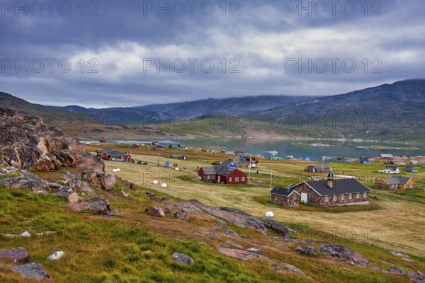 Igaliku is a small village known for its Norse ruins and UNESCO heritage, located in the Kujalleq municipality on the Igaliku Fjord, southern Greenland North America