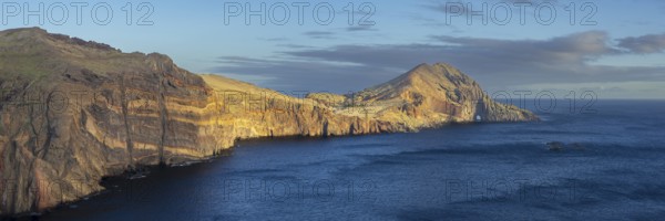Sunset, volcanic peninsula, Ponta de São Lourenço, Ponta de Sao Lourenco, rocky coast, Punta de San Lorenzo, Madeira, Portugal