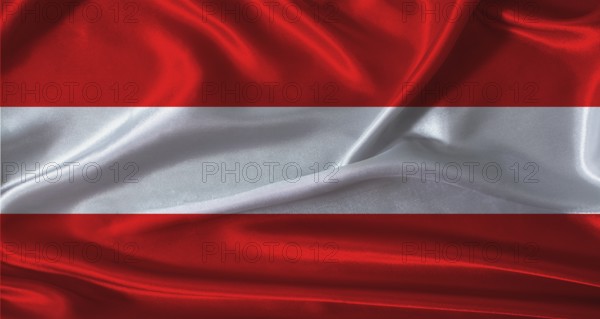 National flag of Austria with cloth texture. Austria flag with realistic texture background