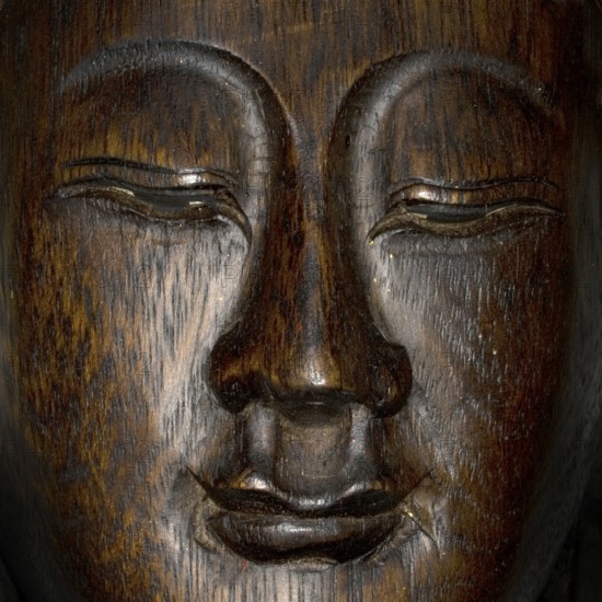 Buddha, portrait, wooden crafts, Buddhism, religion, Bangkok, Thailand, Southeast Asia