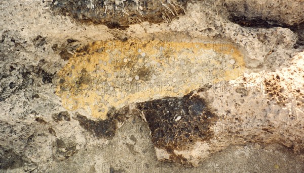 Buddha's footprint, symbolic image of Buddha, deepening in the rock, Buddhism, religion, Krabi, southern Thailand, Thailand, Southeast Asia