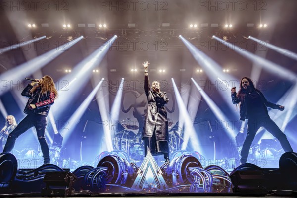 Elize Ryd, Nils Molin and Mikael Sehlin from Amaranthe, live on Arcane Dimensions Tour 2026 at Munich's Zenith on 17.01.2026