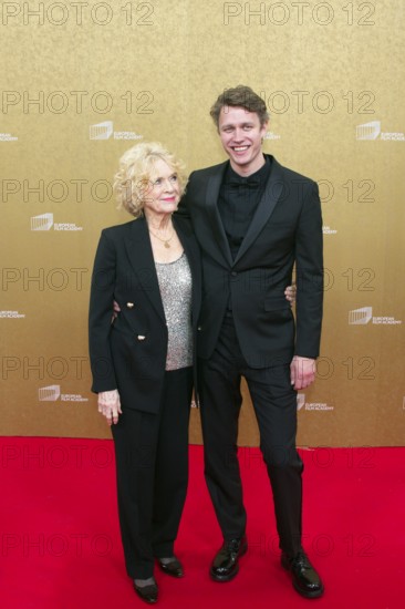 Liv Ullman with her grandson Halfdan Ullmann Tondel, EUROPEAN FILM AWARDS Berlin 2026, photo call at the House of World Cultures, Berlin, 17.01.2026