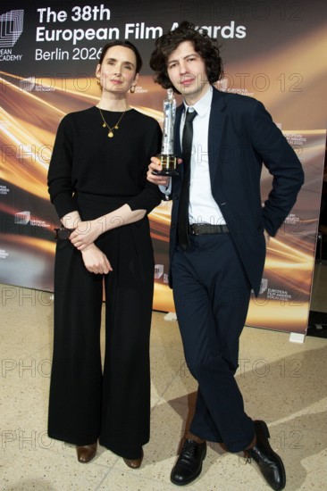 Sophie Mas and Ugo Bienvenu, EUROPEAN FILM AWARDS Berlin 2026, Photo Call at the House of World Cultures, Berlin, 17.01.2026