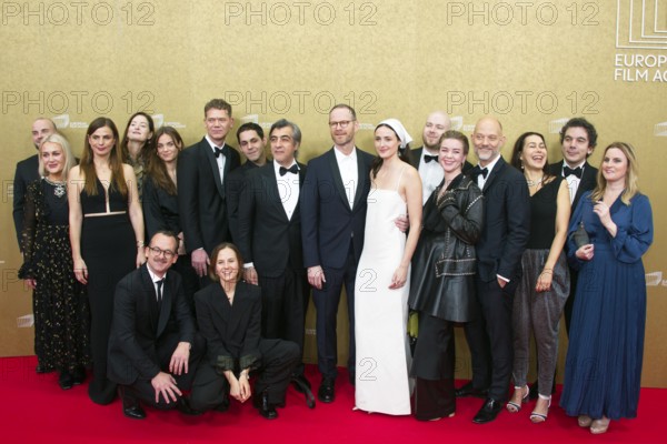 Sentimental Value film team led by director Joachim Trier, EUROPEAN FILM AWARDS Berlin 2026, photo call at the House of World Cultures, Berlin, 17.01.2026