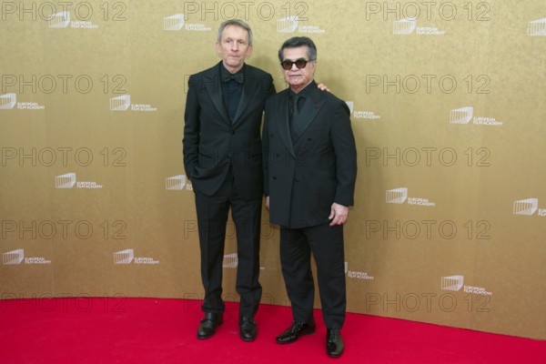 Jafar Panahi, Philippe Martin, EUROPEAN FILM AWARDS Berlin 2026, photo call at the House of World Cultures, Berlin, 17.01.2026