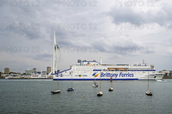 Portsmouth Harbour over Spinnaker Tower, Portsmouth, Gosport, England, United Kingdom