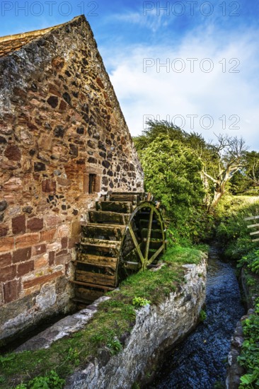 Preston Mill and Phantassie Doocot, River Tyne, East Lothian, Scotland, UK