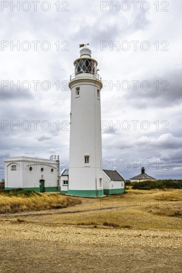 Hurst Point Lighthouse and Hurst Castle, Hurst Spit, Milford on Sea, Lymington, Hampshire, UK