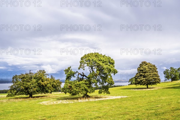 Farms over House of the Binns, Linlithgow, Scotland, UK