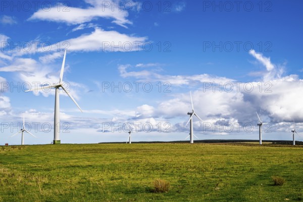 Wind Farm in southeast Scotland, UK