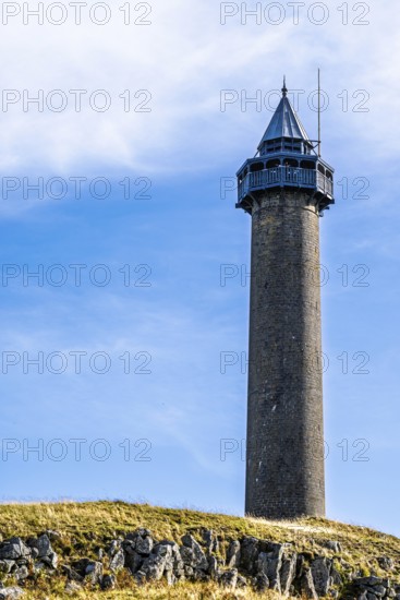 Waterloo Monument over Scottish fields and farms, Jedburgh, Scotland, UK