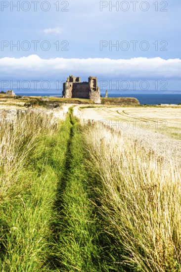 Ruins of Tantallon Castle, North Berwick, East Lothian, Scotland, UK