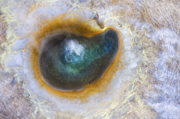 Hveravellir geothermal area with natural hot springs and fumaroles, Kjölur Highlands between the Langjökull and Hofsjökull glaciers, along Route 35, Iceland