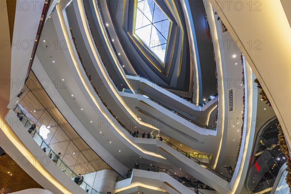 Skylight and various floors in Iconsiam shopping center, Bangkok, Thailand's metropolis, Thailand
