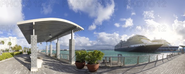 Cruise ship in San Juan, Puerto Rico on a Caribbean cruise vacation