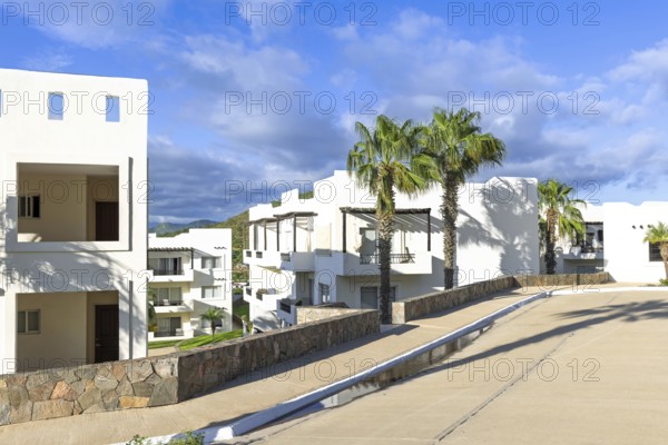 Mexico, Los Cabos, Luxury condos with scenic views of the city and sea shore