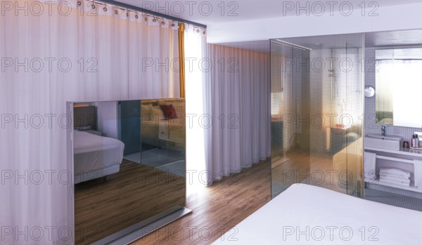 Luxury hotel room in a European hotel