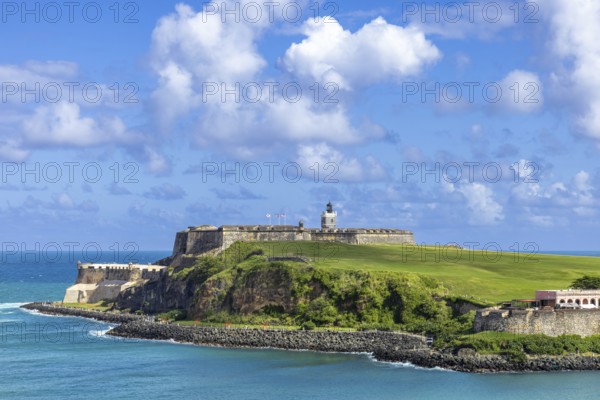 National park Castillo San Felipe del Morro Fortress in old San Juan, Puerto Rico