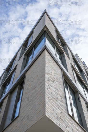 Modern building, detailed view of a residential building, apartment building, Tuttlingen, Tuttlingen district, Baden-Württemberg, Germany